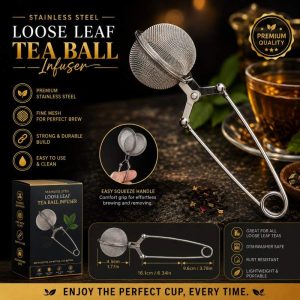 Stainless Steel Loose Leaf Tea Ball Infuser – Mesh Tea Ball