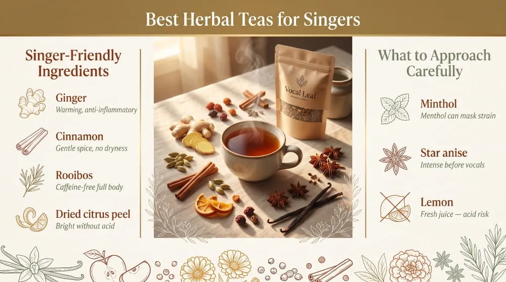 Best Herbal Teas for Singers