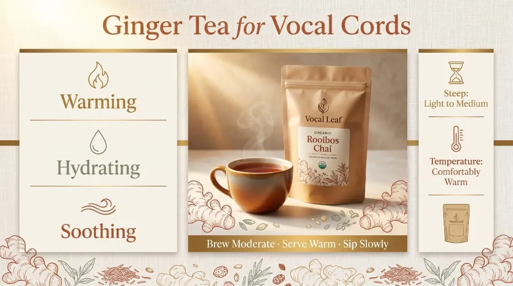 Ginger Tea for Vocal Cords