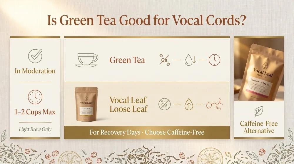 Green Tea Good for Vocal Cords
