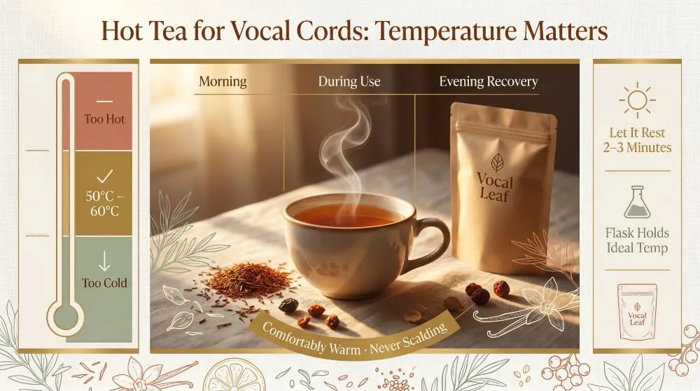 Hot Tea for Vocal Cords