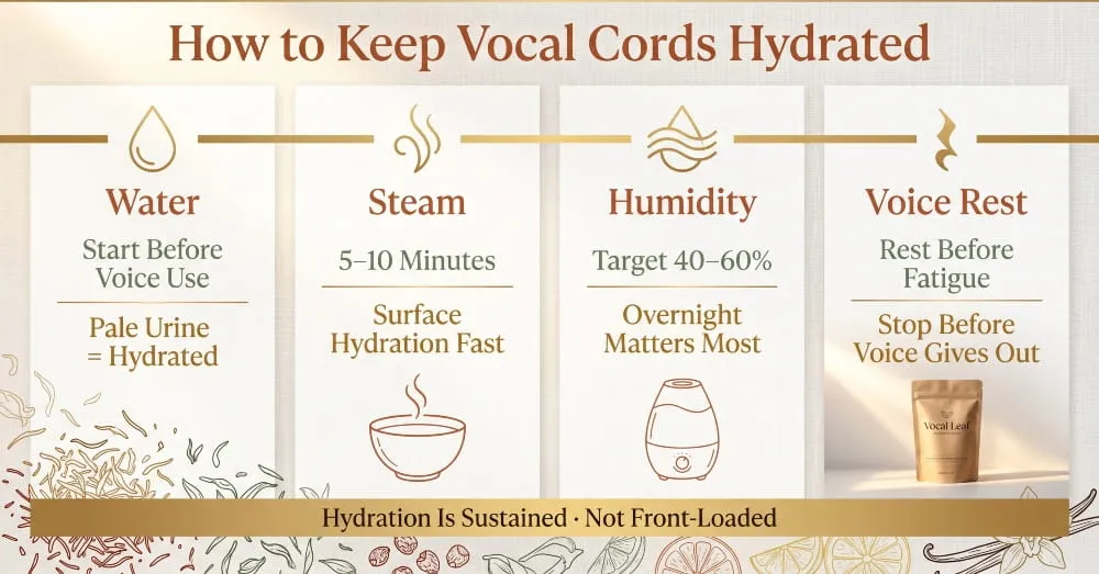 How to Keep Vocal Cords Hydrated