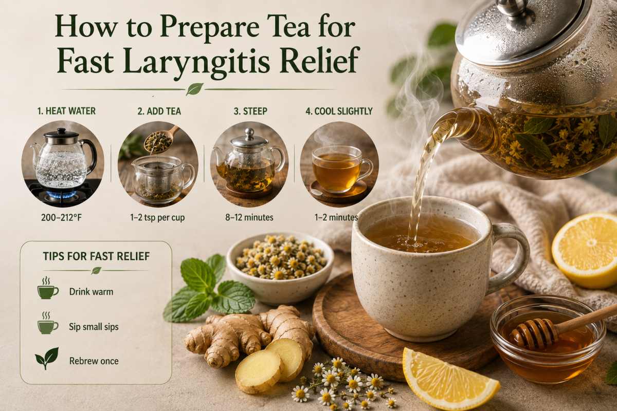 How to Prepare Tea for Fast Laryngitis Relief