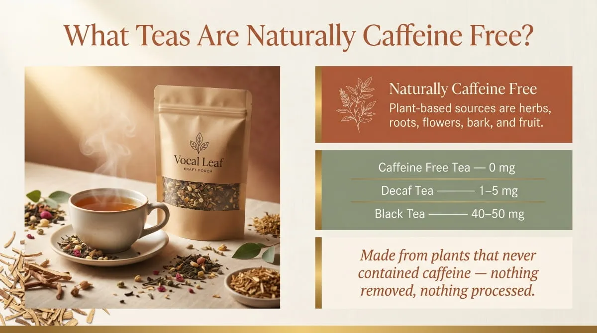 Teas Are Naturally Caffeine Free