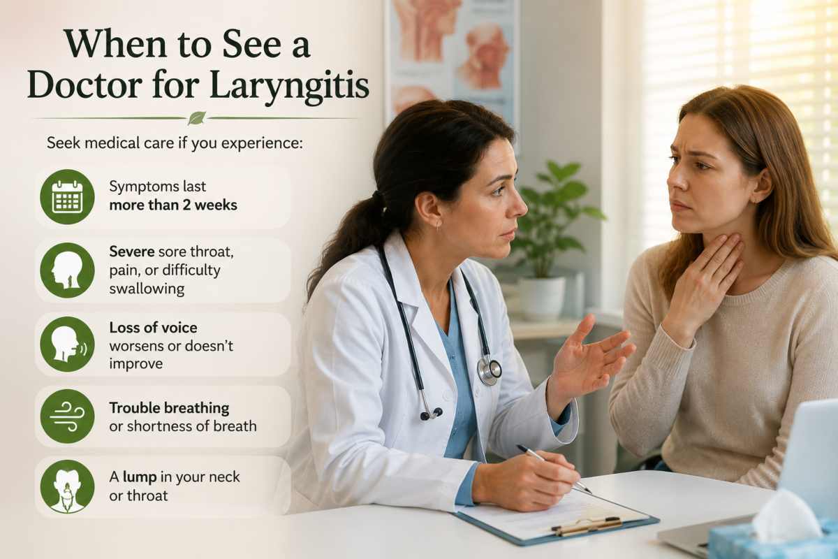 When to See a Doctor for Laryngitis