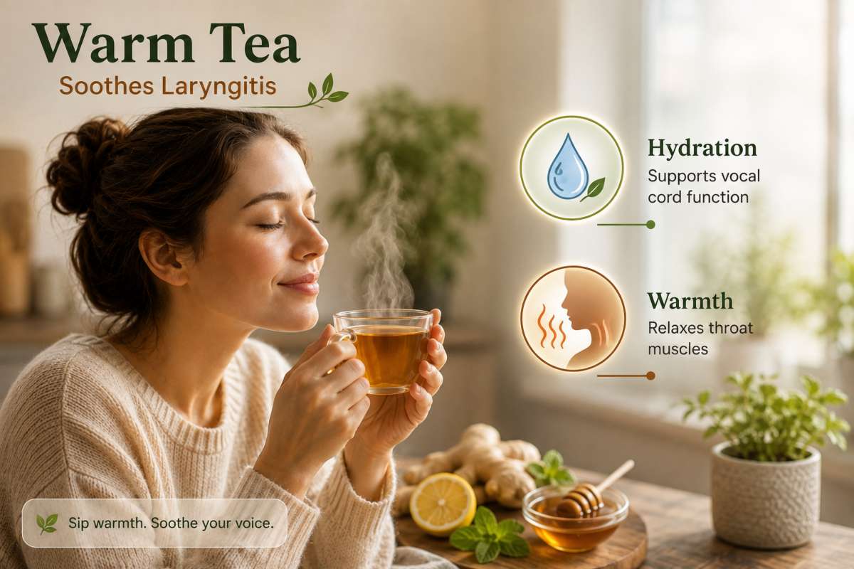 Why Warm Tea Helps Laryngitis Symptoms