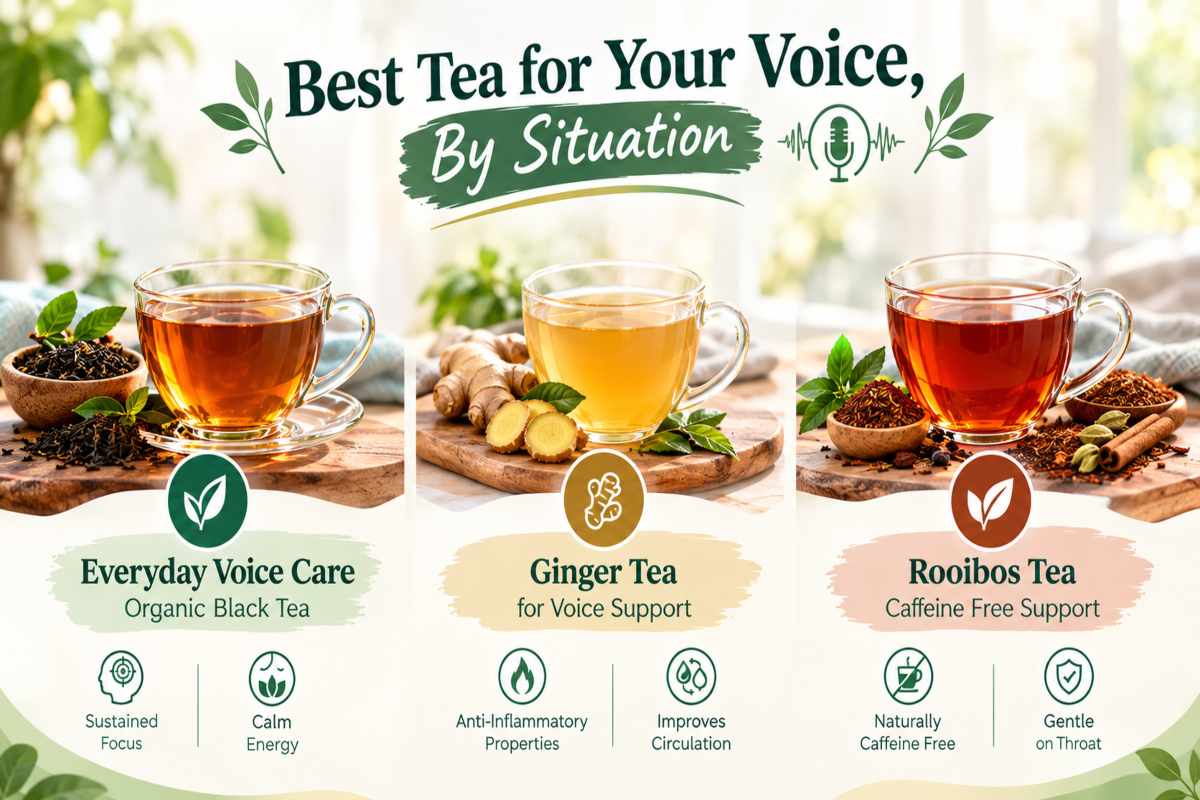Best Tea for Your Voice By Situation