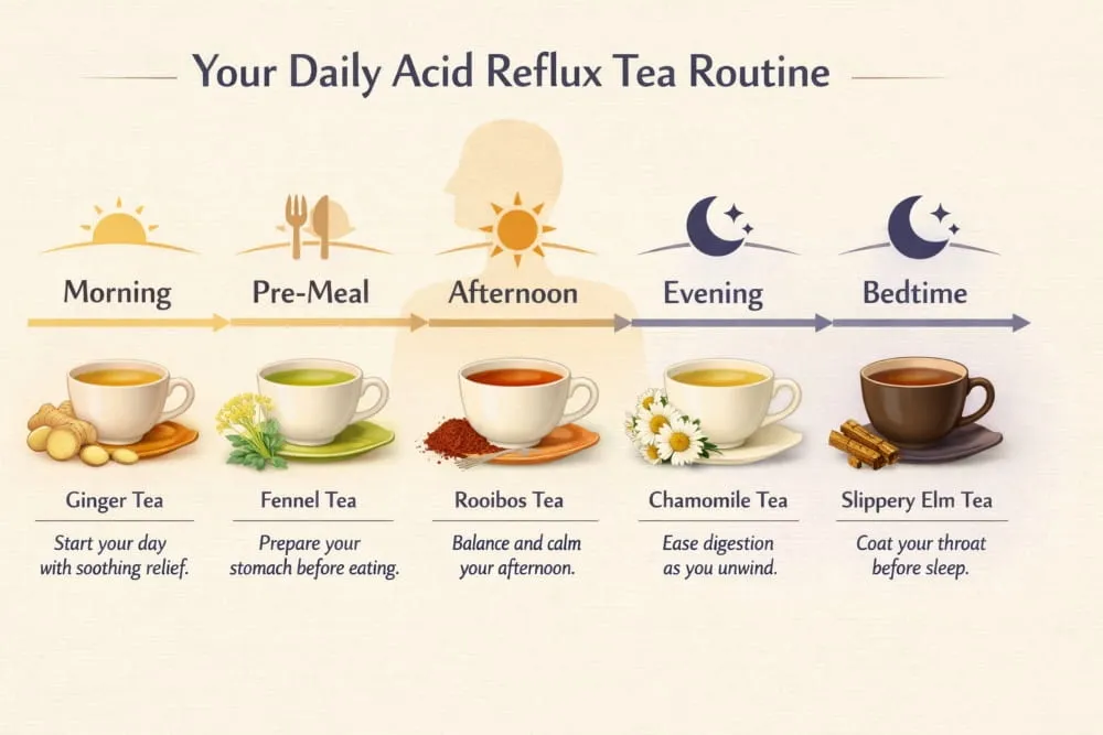 Daily Tea Ritual Around Reflux Relief