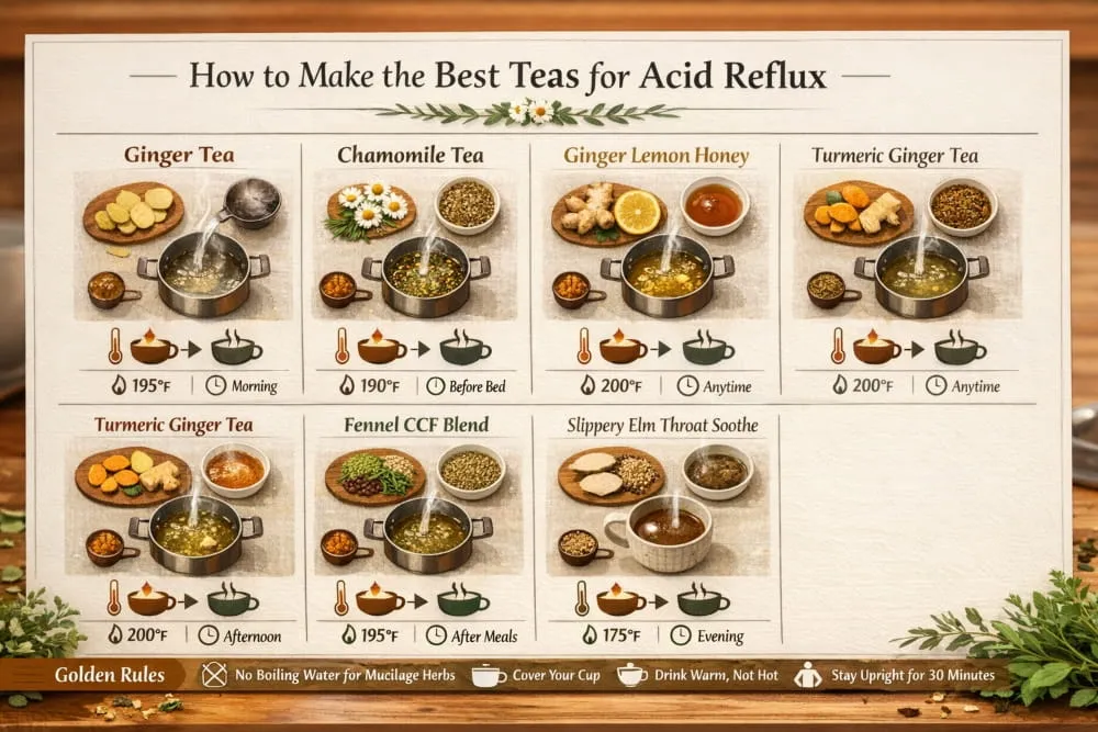 How to Make the Best Teas for Acid Reflux