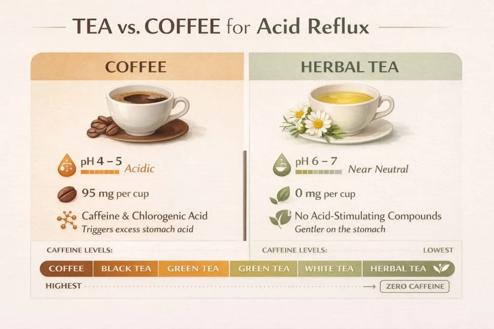 Is Tea Better Than Coffee for Acid Reflux