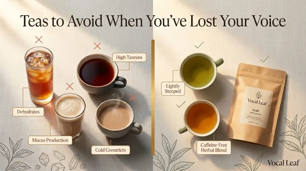 Teas to Avoid When You've Lost Your Voice