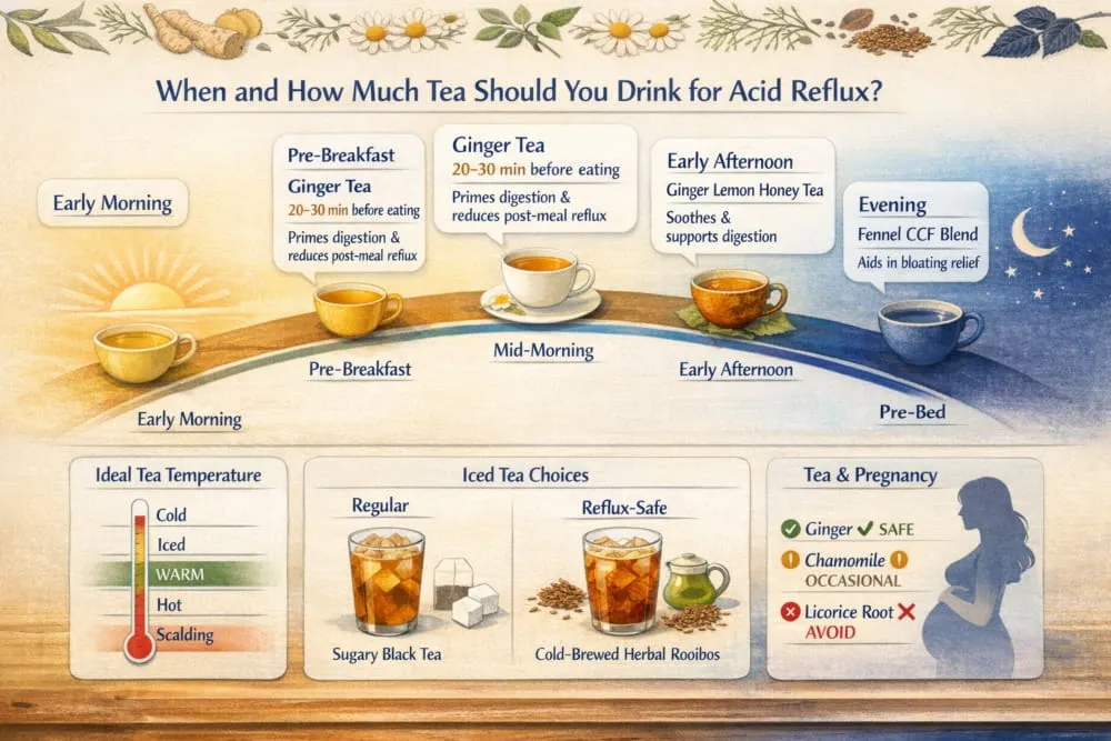 When and How Much Tea Should You Drink for Acid Reflux