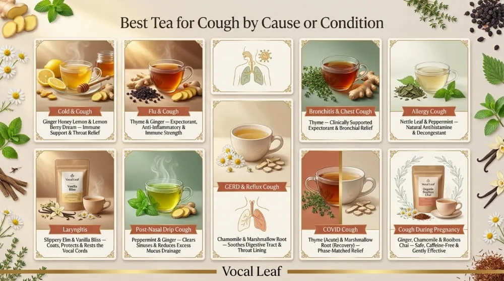 Best Tea for Cough by Cause