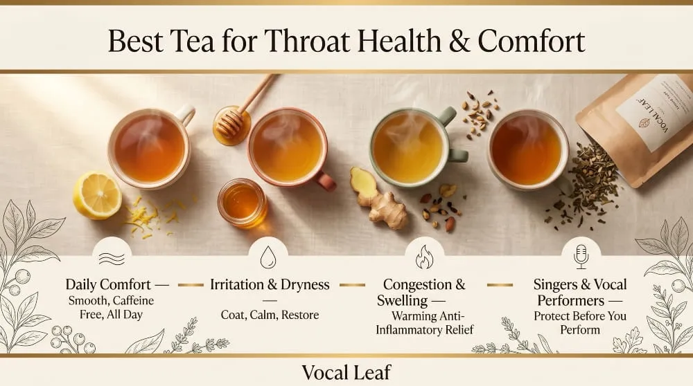 Best Types of Tea for Throat