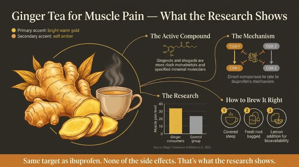 Ginger Tea for Muscle Pain