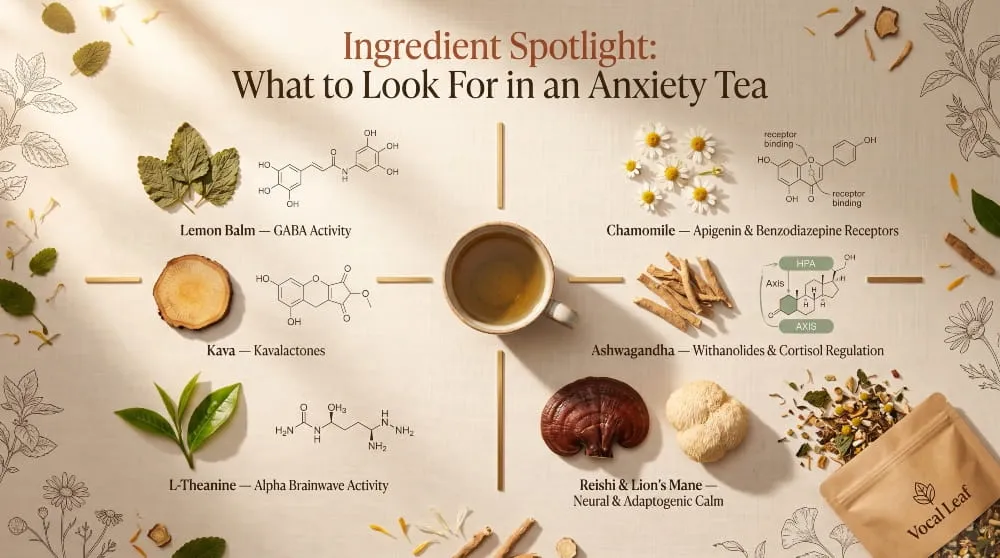 Ingredient Spotlight, What to Look For in an Anxiety Tea
