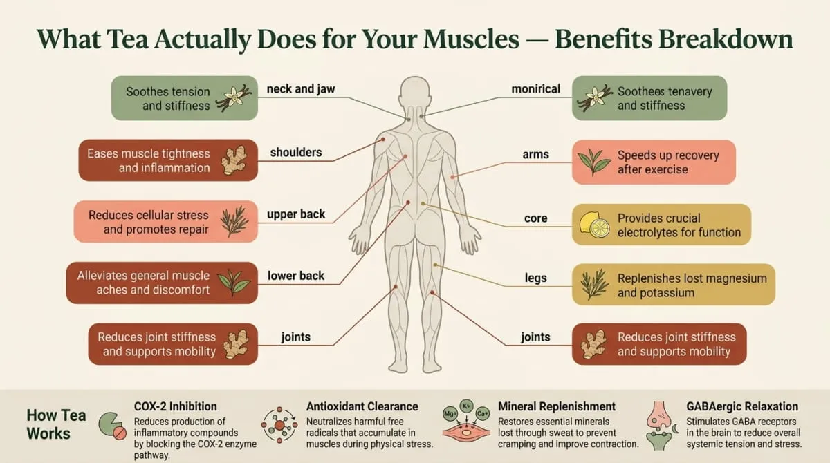 Tea Actually Does for Your Muscles, Benefits
