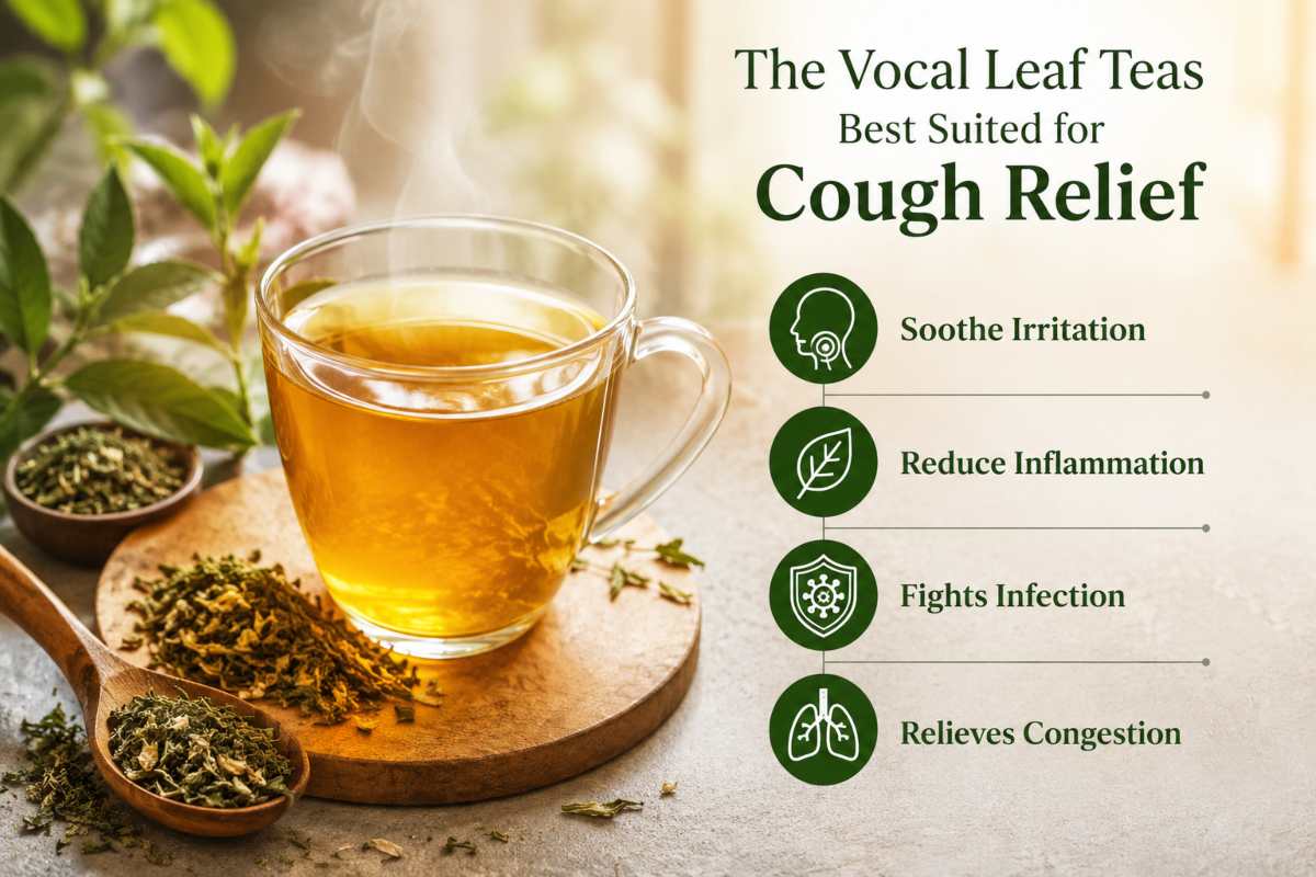 Vocal Leaf Teas Best Suited for Cough Relief