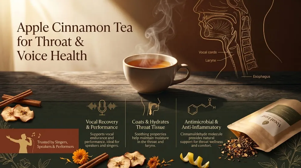 Apple Cinnamon Tea for Throat and Voice