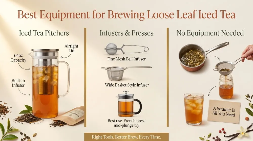 Best Equipment for Brewing Loose Leaf Iced Tea