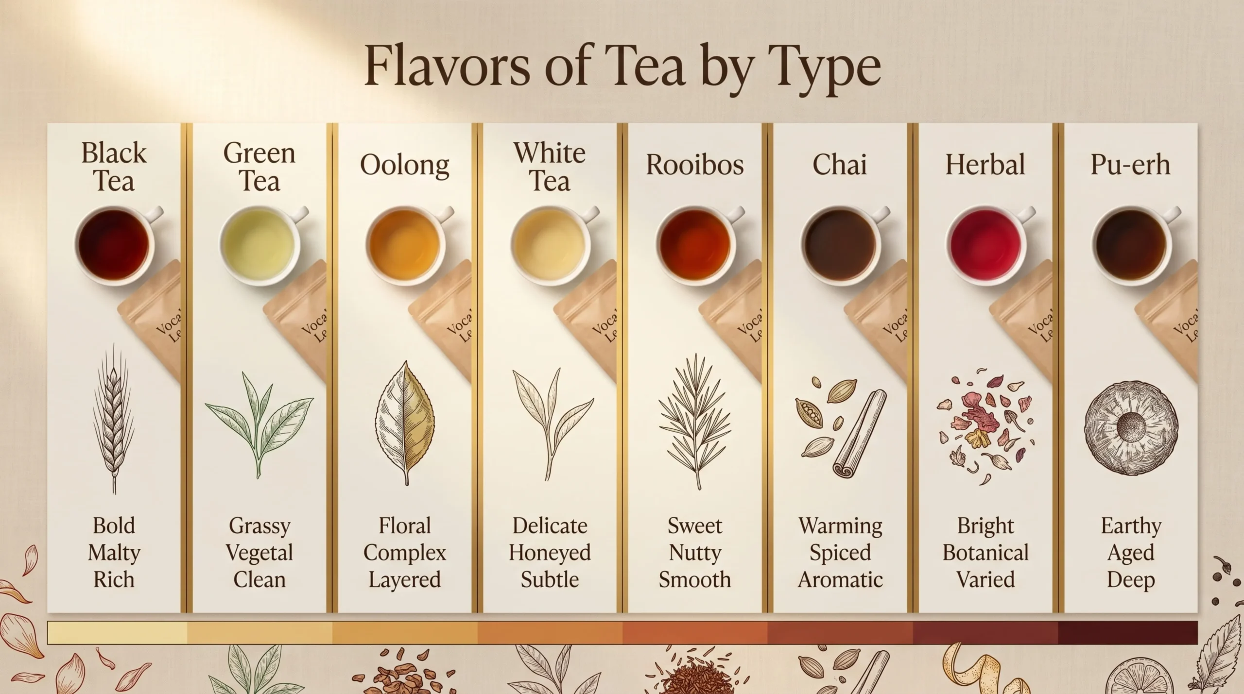 Flavors of Tea by Type