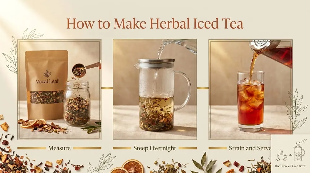 How to Make Herbal Iced Tea