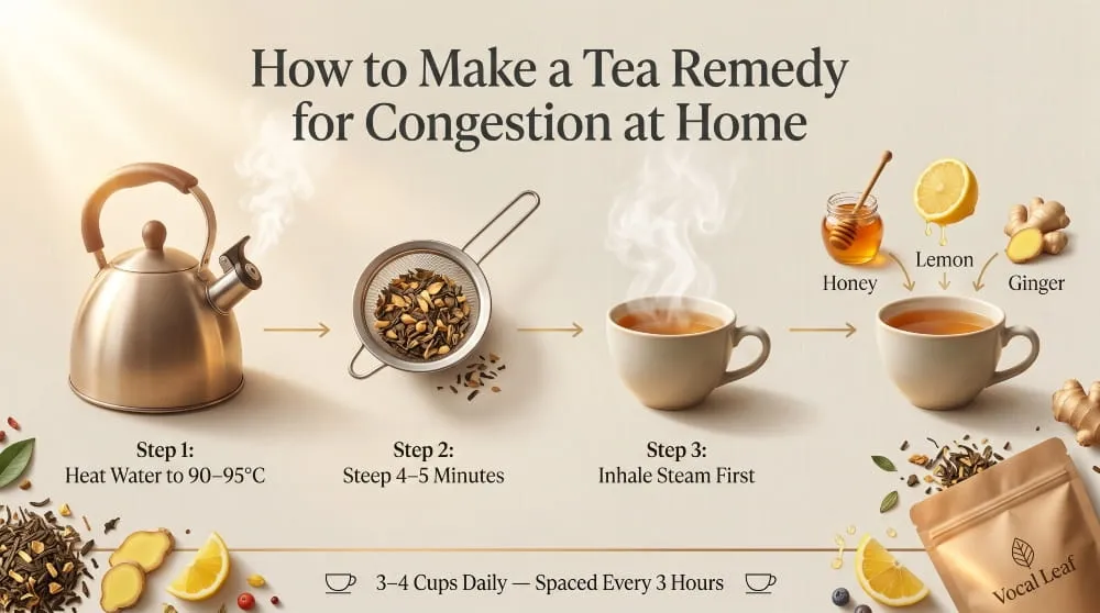 How to Make a Tea Remedy for Congestion at Home