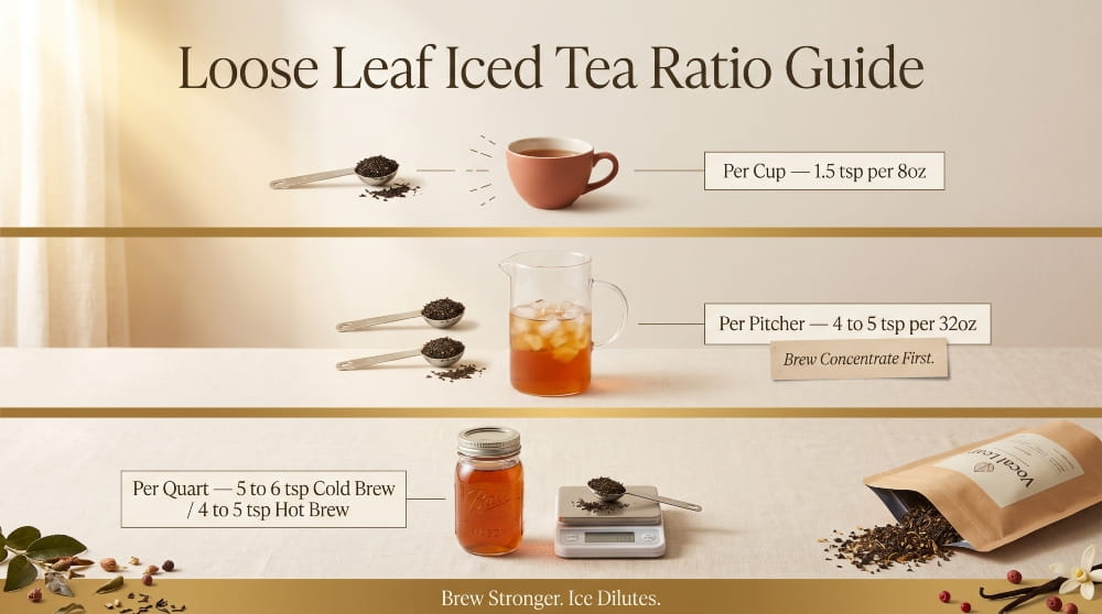 Loose Leaf Iced Tea Ratio Guide