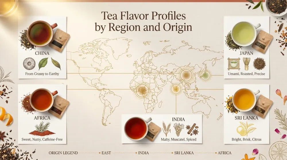 Tea Flavor Profiles by Region and Origin