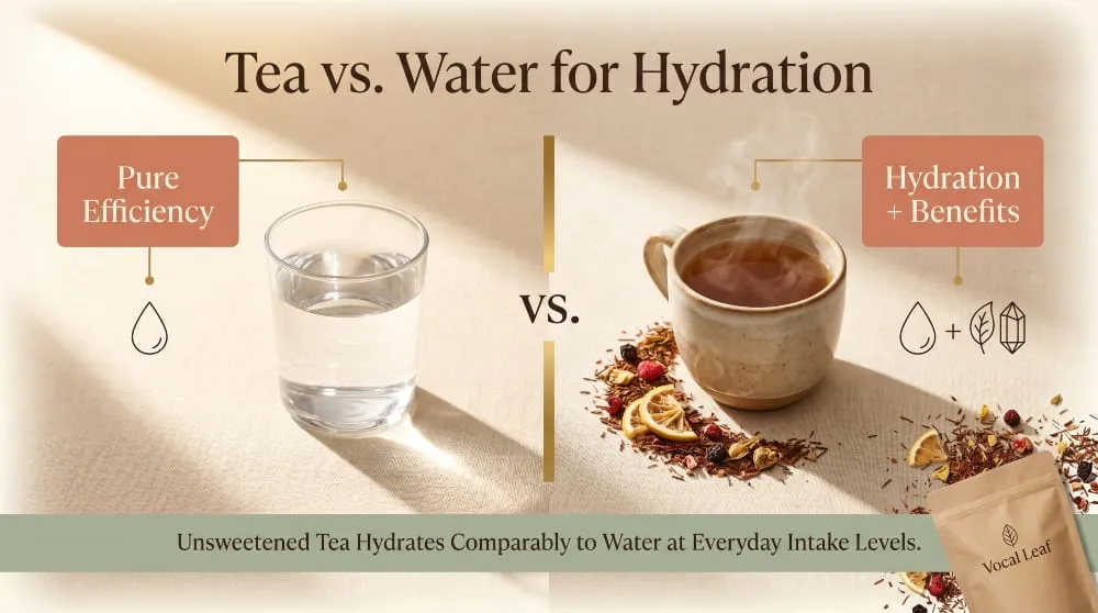 Tea vs. Water for Hydration