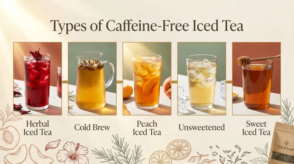Types of Caffeine-Free Iced Tea