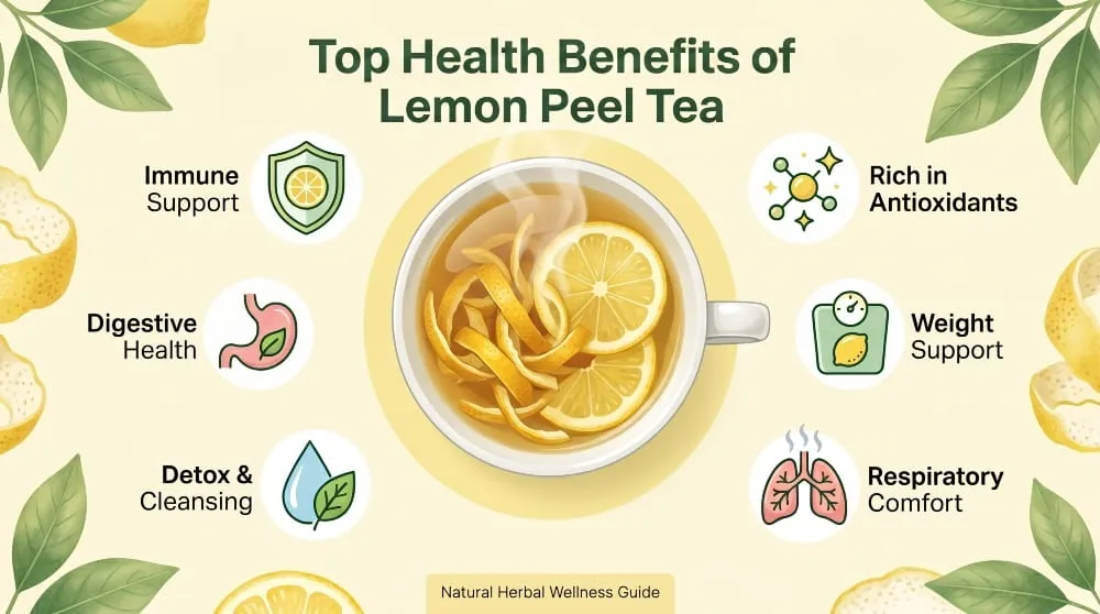 Health Benefits of Lemon Peel Tea