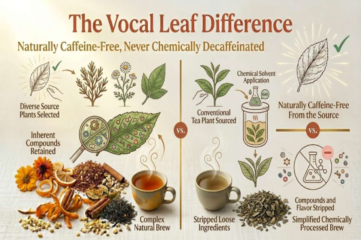 The Vocal Leaf Difference Naturallly Caffeine Free