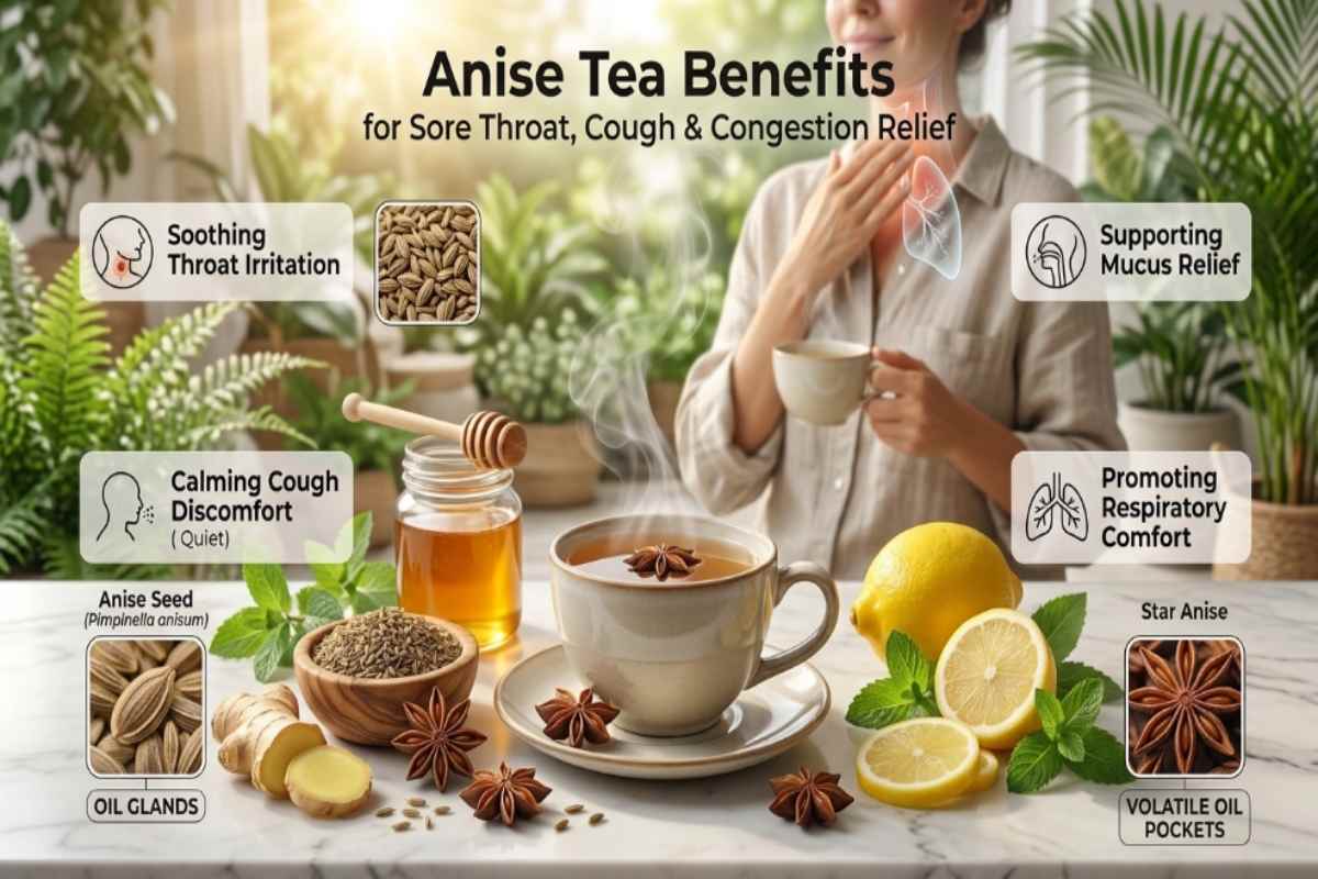 Anise Tea Benefits for Sore Throat