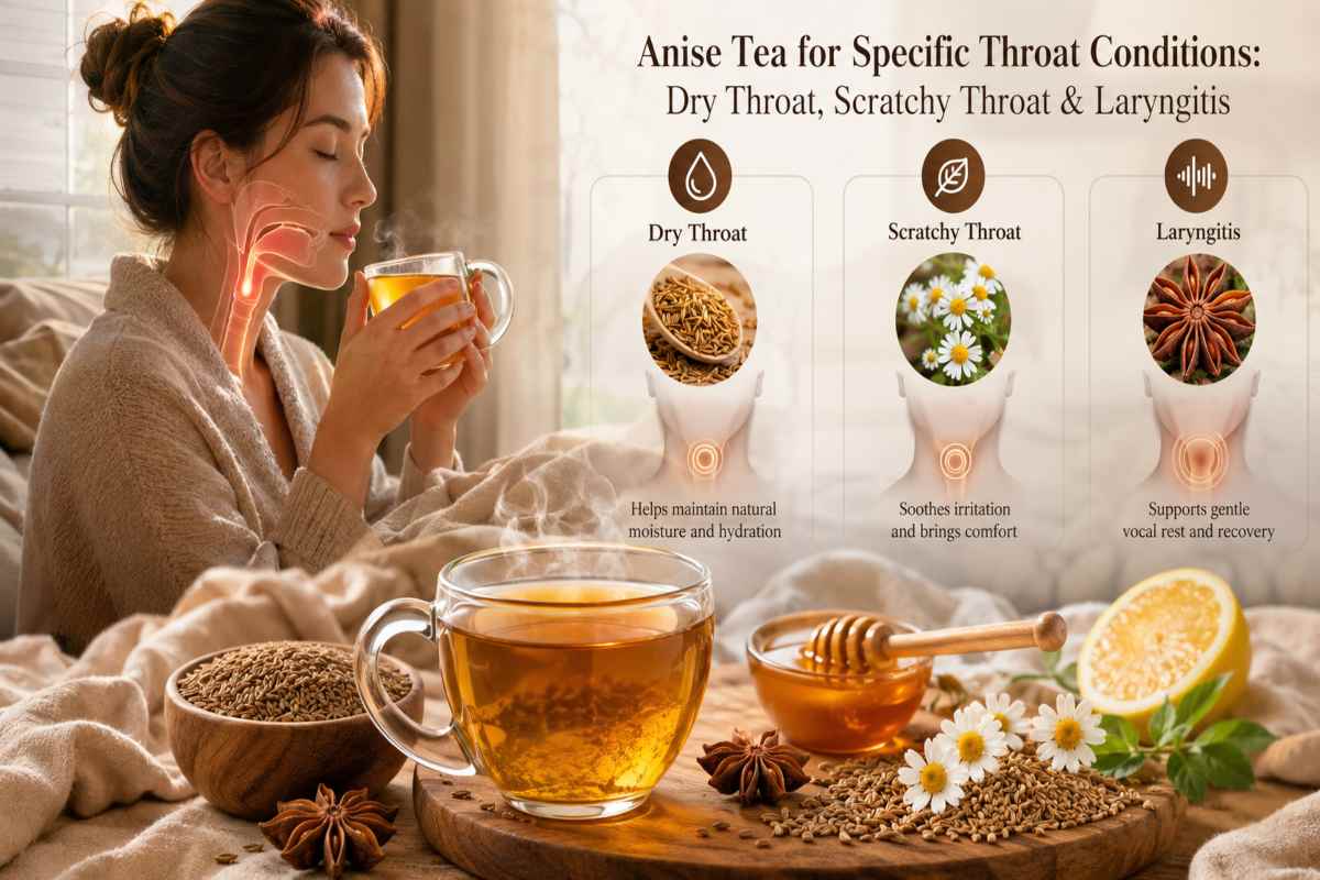 Anise Tea for Specific Throat Conditions