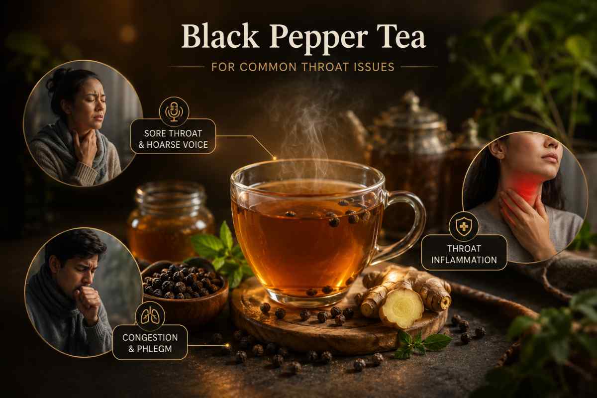 Black Pepper Tea for Throat Issues