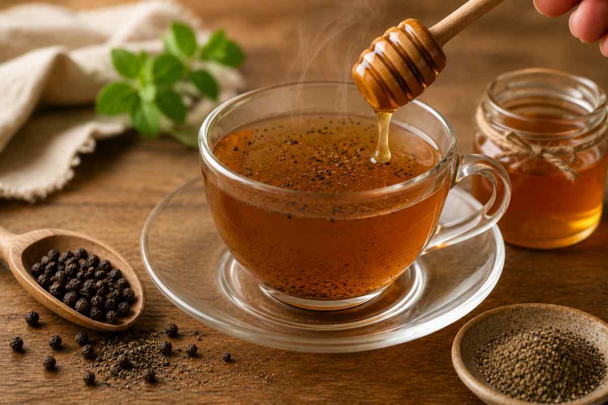 Black Pepper and Honey for Cough