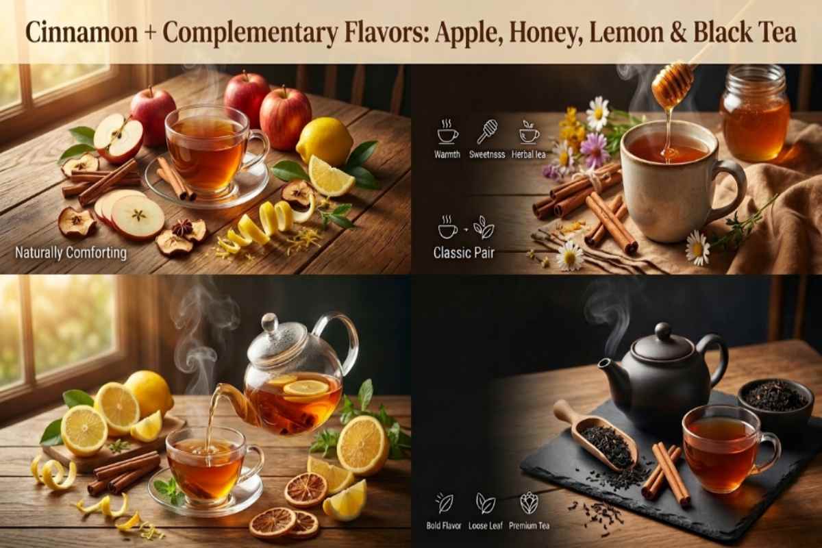 Cinnamon Complementary Flavors Apple, Honey, Lemon And Black Tea