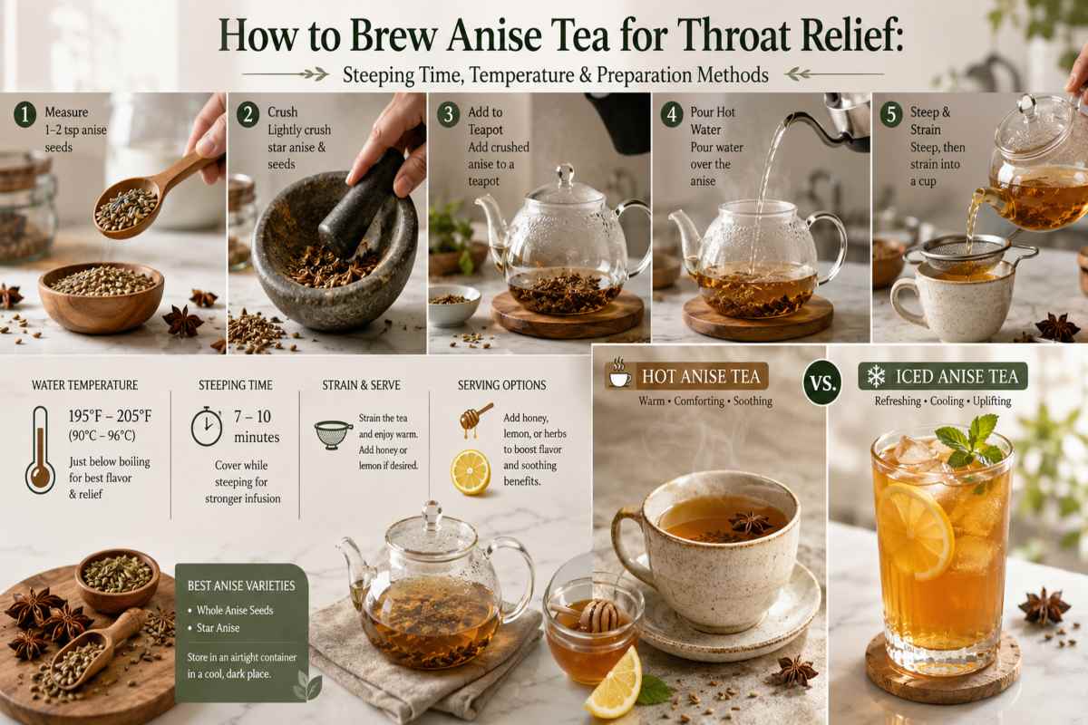 How to Brew Anise Tea for Throat Relief