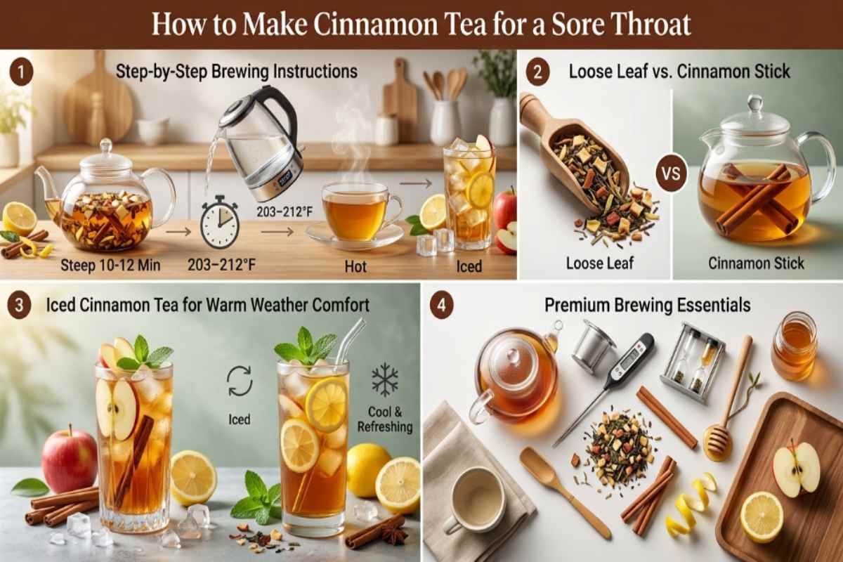 How to Make Cinnamon Tea for a Sore Throat