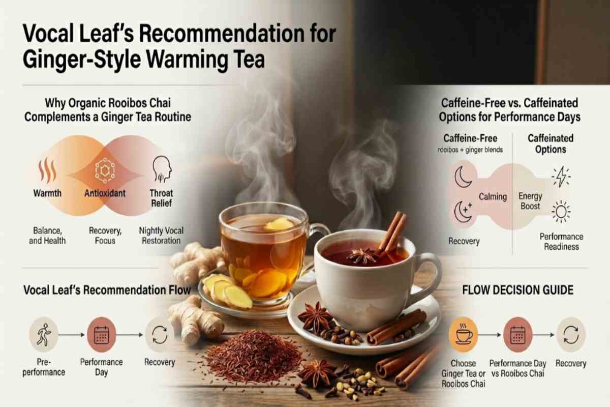 Vocal Leaf Recommendation for Ginger Style Warming Tea