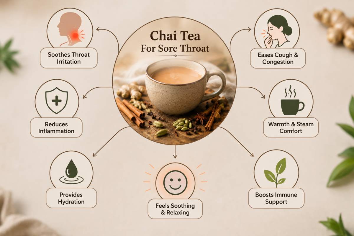 Chai Tea Sore Throat Benefits