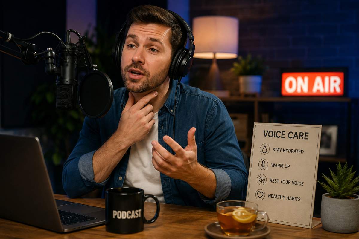 Podcast Hosts Need a Voice Care Routine