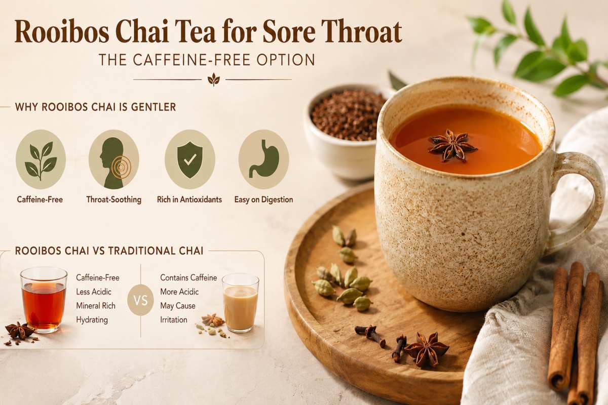 Rooibos Chai Tea for Sore Throat
