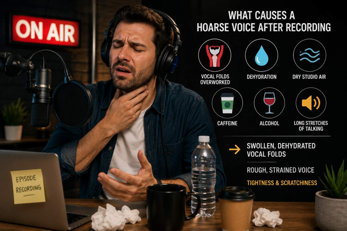 What Causes a Hoarse Voice After Recording