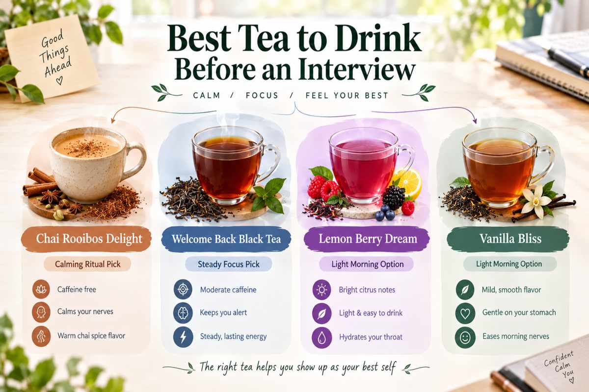 Best Tea to Drink Before an Interview