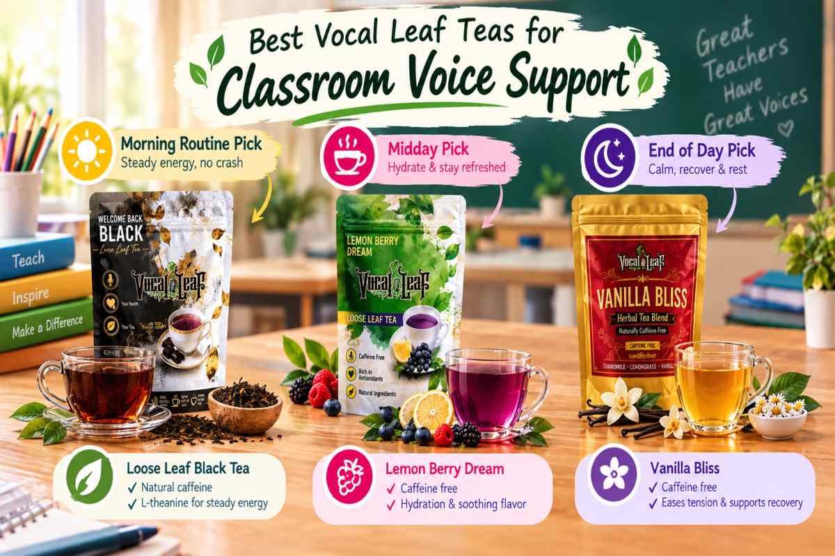 Best Vocal Leaf Teas for Classroom Voice Support
