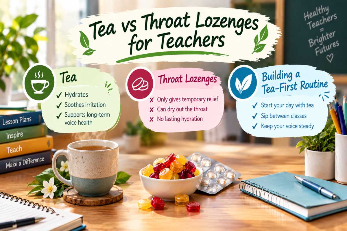 Tea vs Throat Lozenges for Teachers