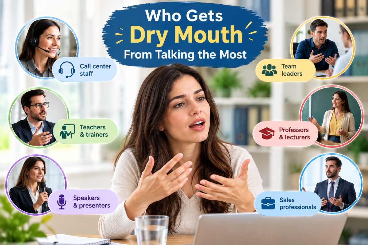 Who Gets Dry Mouth From Talking the Most